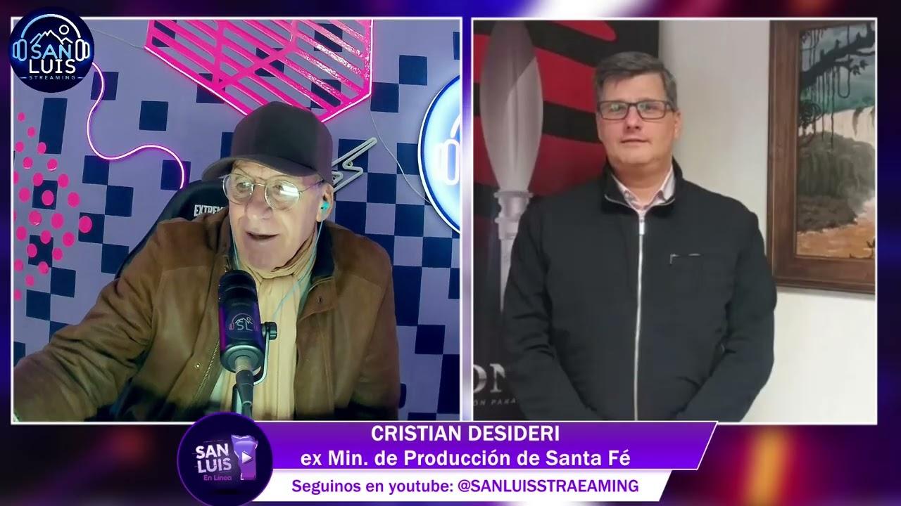 Christian Desideri con Trombetta: "El aparato industrial está herido"