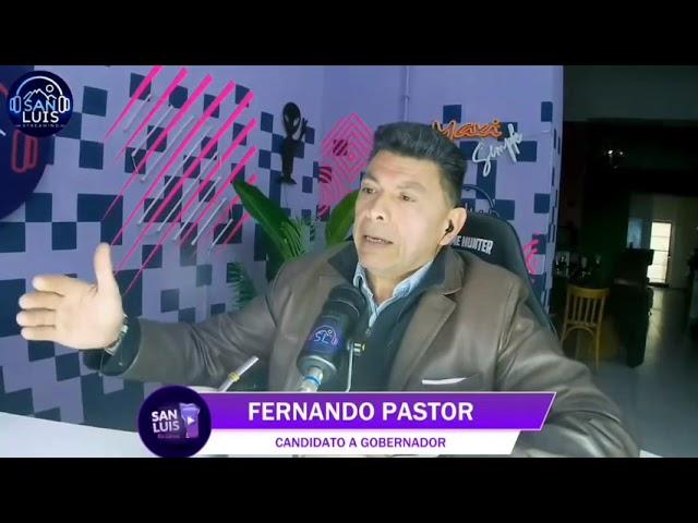 Fernando Pastor analizando la coyuntura nacional y provincial durante una entrevista.