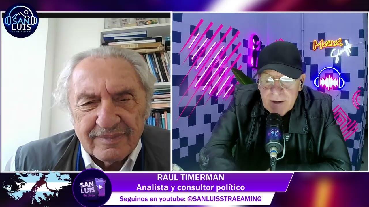Miniatura de la entrevista a Raúl Timerman analizando el escenario político