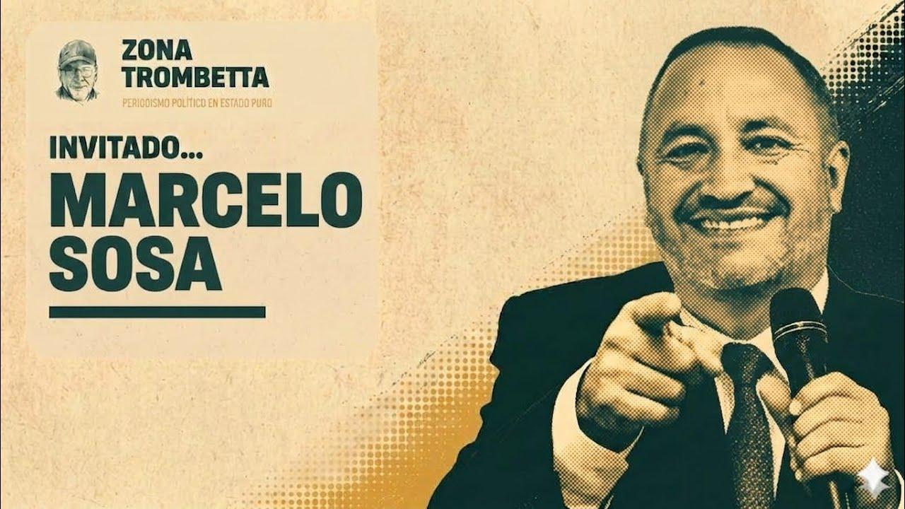 Marcelo Sosa, rector de la UNViMe, brindando una entrevista por videollamada.