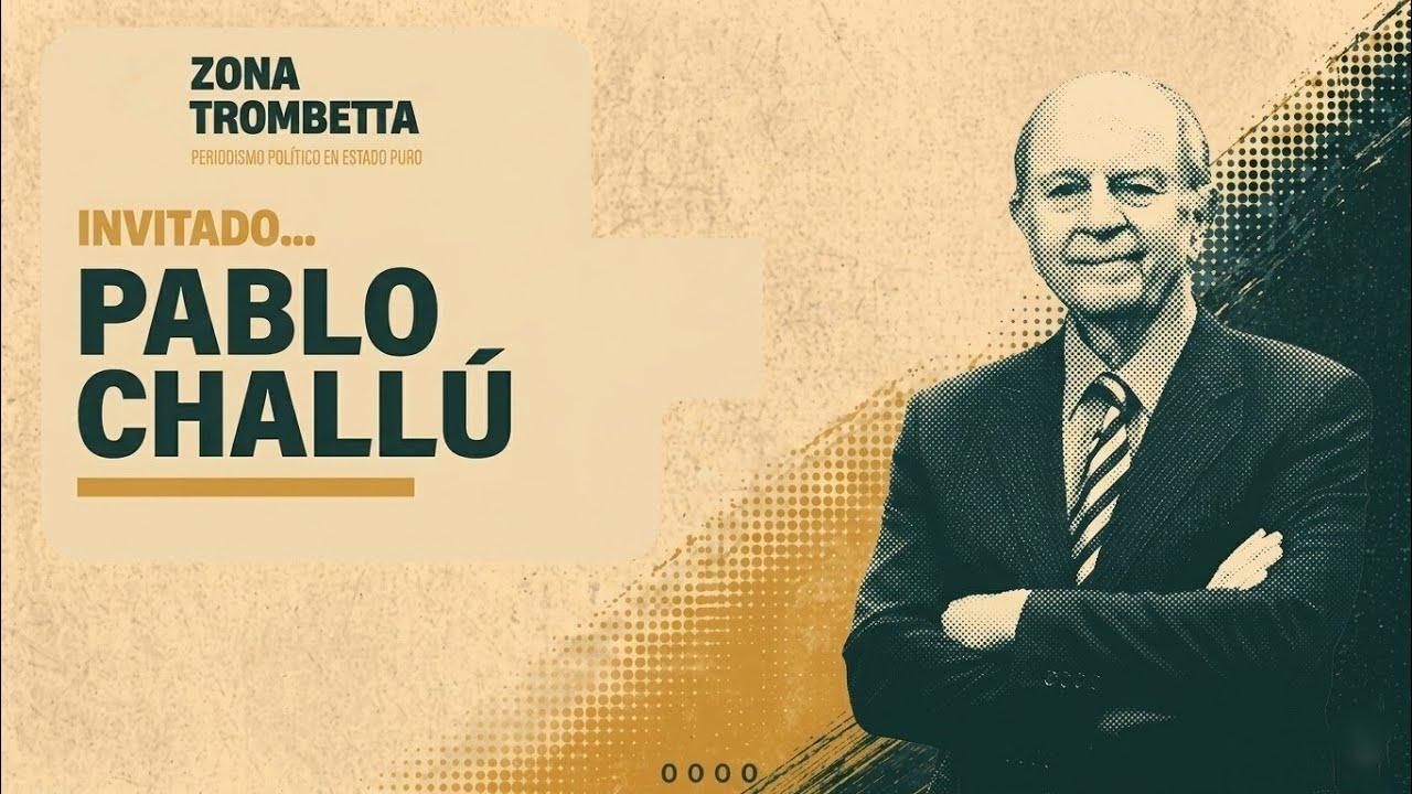 El economista Pablo Challú exponiendo sus ideas durante una entrevista.