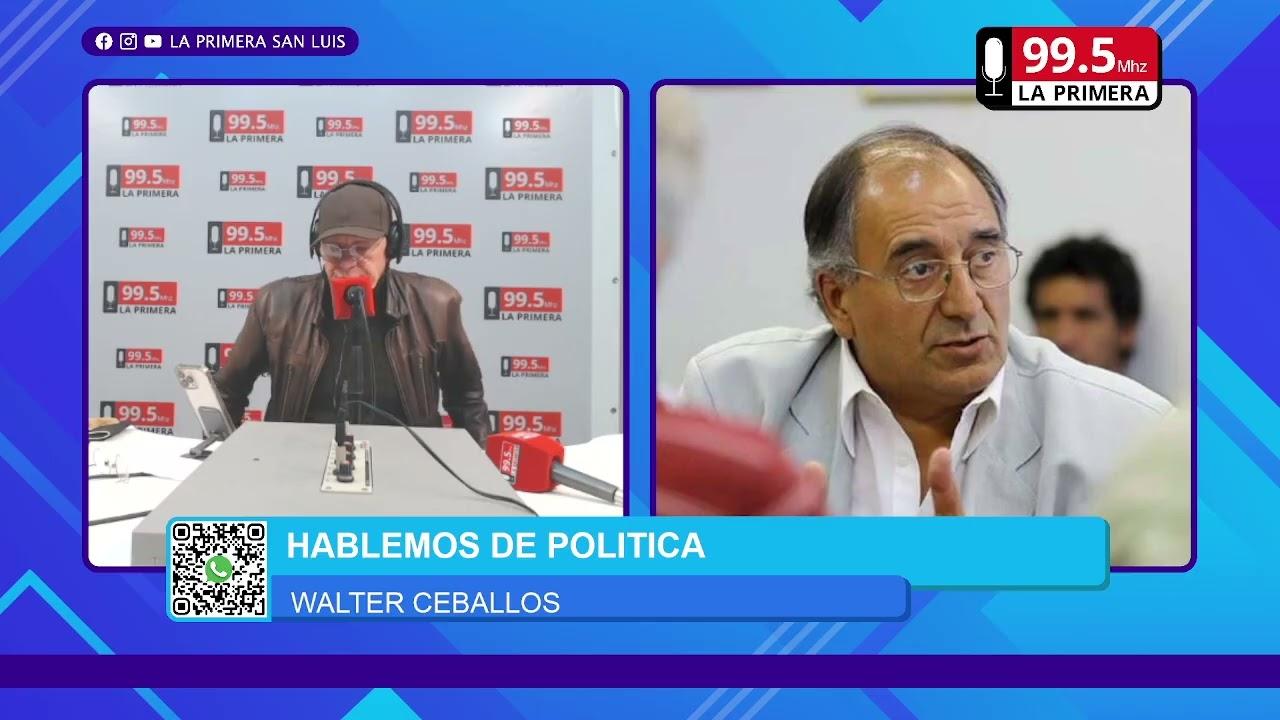 Walter Ceballos analizando la política y economía de San Luis