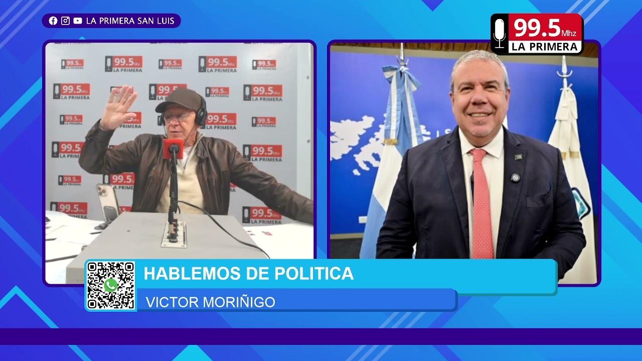 Victor Moriñigo dialogando durante el programa Hablemos de Política.