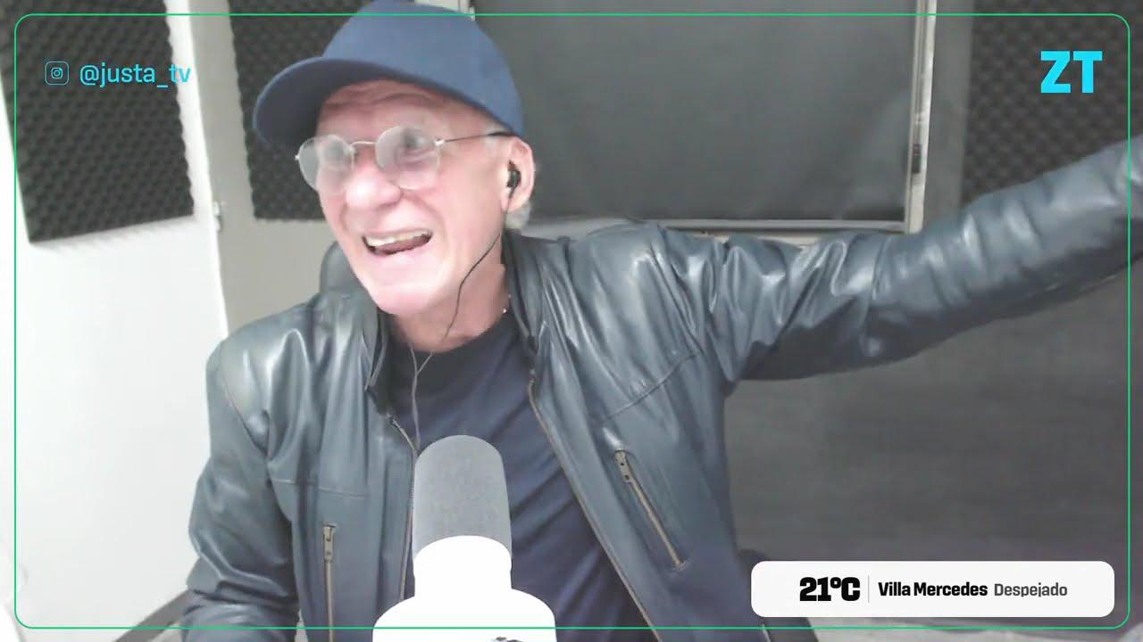 Alberto Trombetta en el estudio analizando la situación política provincial.