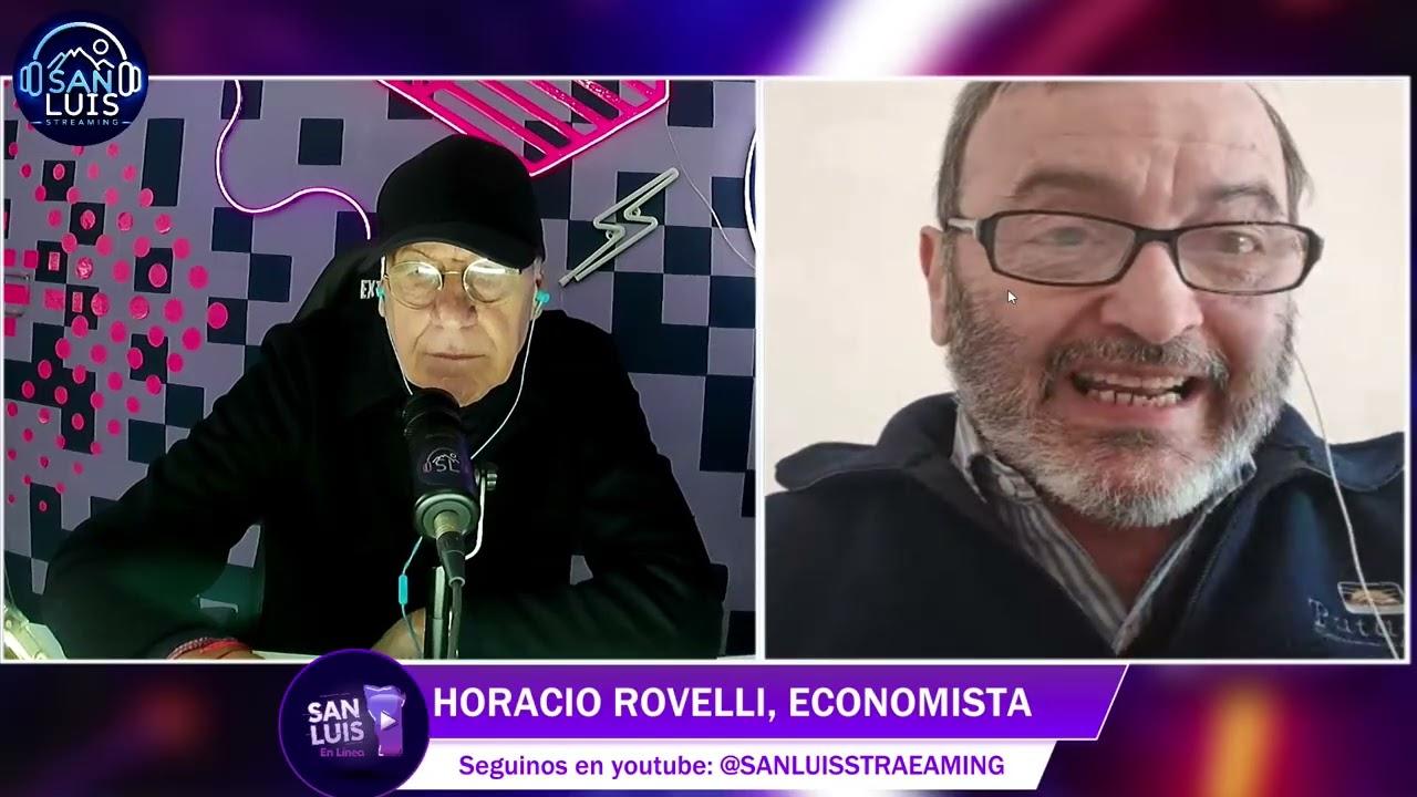 Horacio Rovelli analizando la situación económica en una entrevista