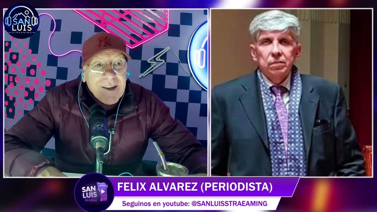 Félix Álvarez durante su análisis sobre la interna del oficialismo y el Congreso Nacional.