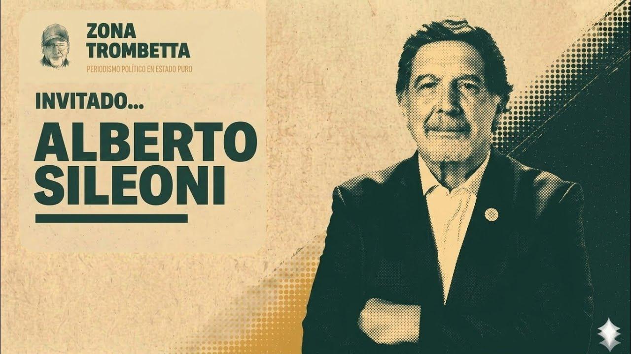 El ex Ministro de Educación, Alberto Sileoni, brindando declaraciones en entrevista.