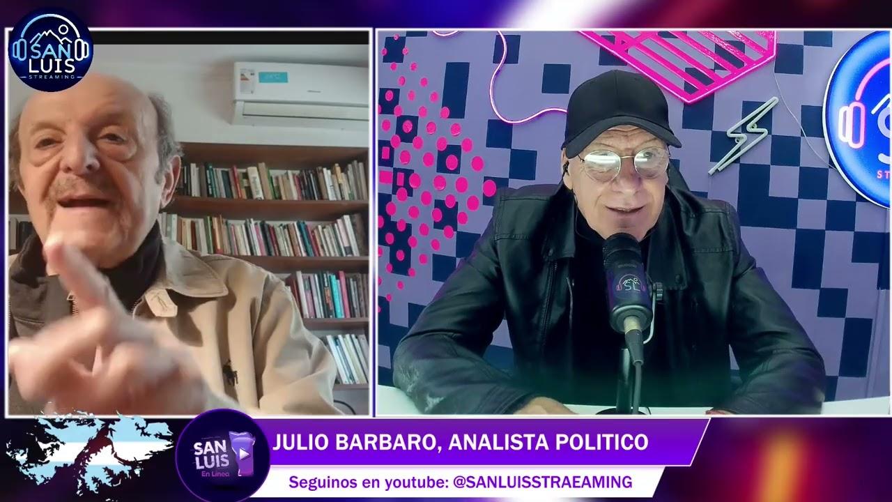 Julio Bárbaro en entrevista en el programa San Luis en Línea.